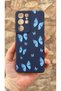 Samsung Galaxy S21 Ultra Compatible Blue Butterfly Patterned Silicone Shock Absorbing Classic Protective Case - 2