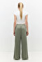Women's Comfortable Fit Wide Leg Pants with Elastic Waist - 6