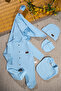 Baby Waffle Textured 5-Piece Hospital Discharge Jumpsuit Set - 5