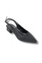 C-shoes 2605-26 satin pearl and stone square heel open back women's shoes