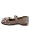 7053-26 Glittery Satin and Stoned Ribbon Single Strap Girls' Ballerinas 26-30 - 3