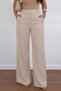 Women's High Waist Wide Leg Detailed Imported Crepe Trousers with Pockets - 3