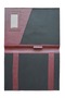 Antique Kilim Detailed A4 Size Burgundy Color Leather Organizer - 4