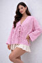 Women's Front-Tie Tasseled Tunic