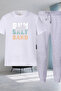 Sun Printed T-Shirt - Jogger T-Shirt Crew Neck Bottom Top Tracksuit Set