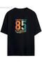 Pandorica's Vintage 1985 Birth Year Printed Retro Design Series Unisex Cotton T-Shirt