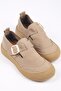 Luna Genuine Leather Mink Slip-On Buckle Women's Shoes - 3