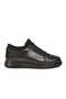 Black Genuine Leather Large Size Men's Casual Shoes 6410 m