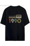 Pandorica's Vintage 1990 Birth Year Printed Retro Design Series Unisex Cotton T-Shirt