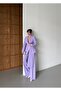 Women's Lilac Shawl Detailed Buttoned Jacket Trousers Suit - 5
