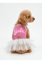 Cat and Dog Outfit & Dress - Pink Printed Mesh Tulle Dress