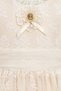 Baby girl vintage lace birthday party dress and headband beige (6-24 months) 36315pr - 5