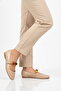 Beige Belted Stoned Lightweight Women's Ballerinas 312547 Z