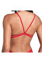 Swimsuit Lace Back Solid Women's Red Swimmer Swimsuit 004651405 - 5