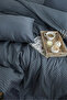 Satin Duvet Cover Set Double Size Elastic Fitted Sheet - 2