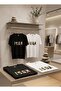 Icon Printed Unisex Black & White Cotton Short Sleeve T-Shirt - 2-Pack / Single Option