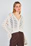 Women's Spanish Openwork Cardigan - Natural - 3