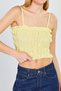 Women's Gipeli Strappy Crop Blouse - Yellow - 3
