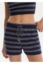 Sparkly Navy Blue Knitwear Shorts - 3