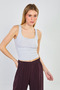 Women's Thick Strap Bodysuit - Snow Melange - 2