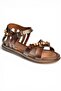 Y390360203 Brown Genuine Leather Women's Sandals - 6