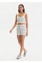 Sparkly White Knitwear Shorts - 2