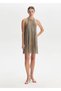 Lilac Color Gradient Mini Knitwear Dress - 3