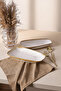 Shizen Cream Tetra Kayık Plate 28 cm 2 Pieces Q44