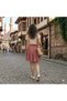 Ai̇robin Fabric Solid Color 55 cm Wide Size Range (36-52) Short Skirt - 6
