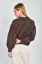 Women's Polo Collar Jacket - Bitter Brown - 5