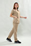 Premium Comfort Women's Beige Scrubs Surgical Set - 4
