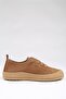 Luna Genuine Leather Tan Slip-On Women's Shoes - 3