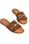 Y291873002 Tan Genuine Leather Suede Women's Slippers - 5