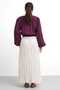 Molly Nelly Women's Flared Crinkled Voile Skirt - 5