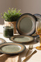 Reaktif Green Line Cake Plate 21 cm 6 Pieces Q84