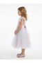 Girls Party Dress Frill Sleeve - 2