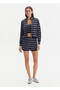 Sparkling Navy Blue Knitwear Cardigan