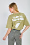 Women's Matcha Printed Oversize T-Shirt - Olive