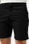 Men's Slim Fit Bermuda Shorts Men's Slim Fit Linen Bermuda Shorts Black - 3
