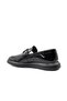 23022 Genuine Leather Black Patent Leather Men's Casual Shoes - 4