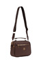 Women's Shoulder Bag 3 Compartments Daily Crossbody Bag Brown - 2
