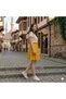 Ai̇robin Fabric Solid Color 55 cm Wide Size Range (36-52) Short Skirt - 2