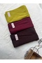 Hijab Plain Cotton Crash Shawl Set of 3 (Oil Green - Burgundy - Bitter Brown)