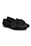 Black Color Laceless Genuine Leather Leather Sole Men's Shoes