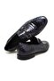 Gray Color Laceless Genuine Leather Leather Sole Men's Shoes - 2