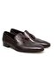 Brown Laceless Genuine Leather Leather Sole Men's Shoes