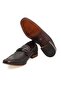 Brown Laceless Genuine Leather Leather Sole Men's Shoes - 3