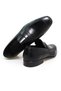 Black Color Laceless Genuine Leather Men's Shoes - 2