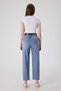 Women's Blue Mom Jean Pants – High Waist Lycra Stretch Comfortable Fit Denim - 3