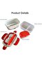 Electric Lunch Box 1.05L – Portable Food Warmer with Removable Plastic Container - Green - 3
